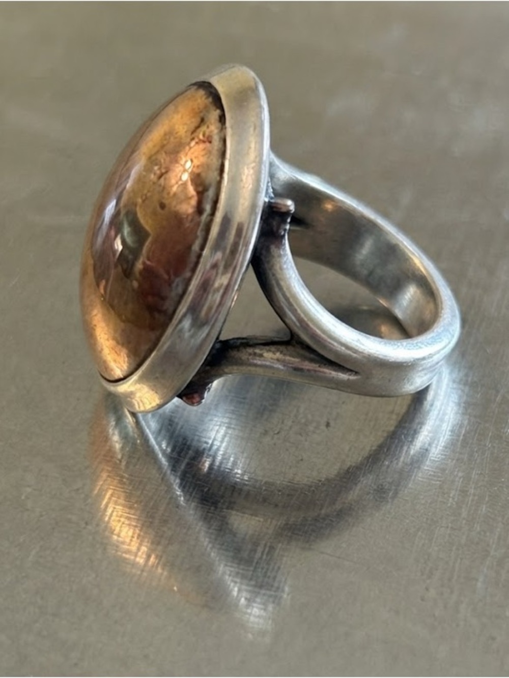 Polished Dome Silver Ring - Timeless Statement - Picture 2 of 3